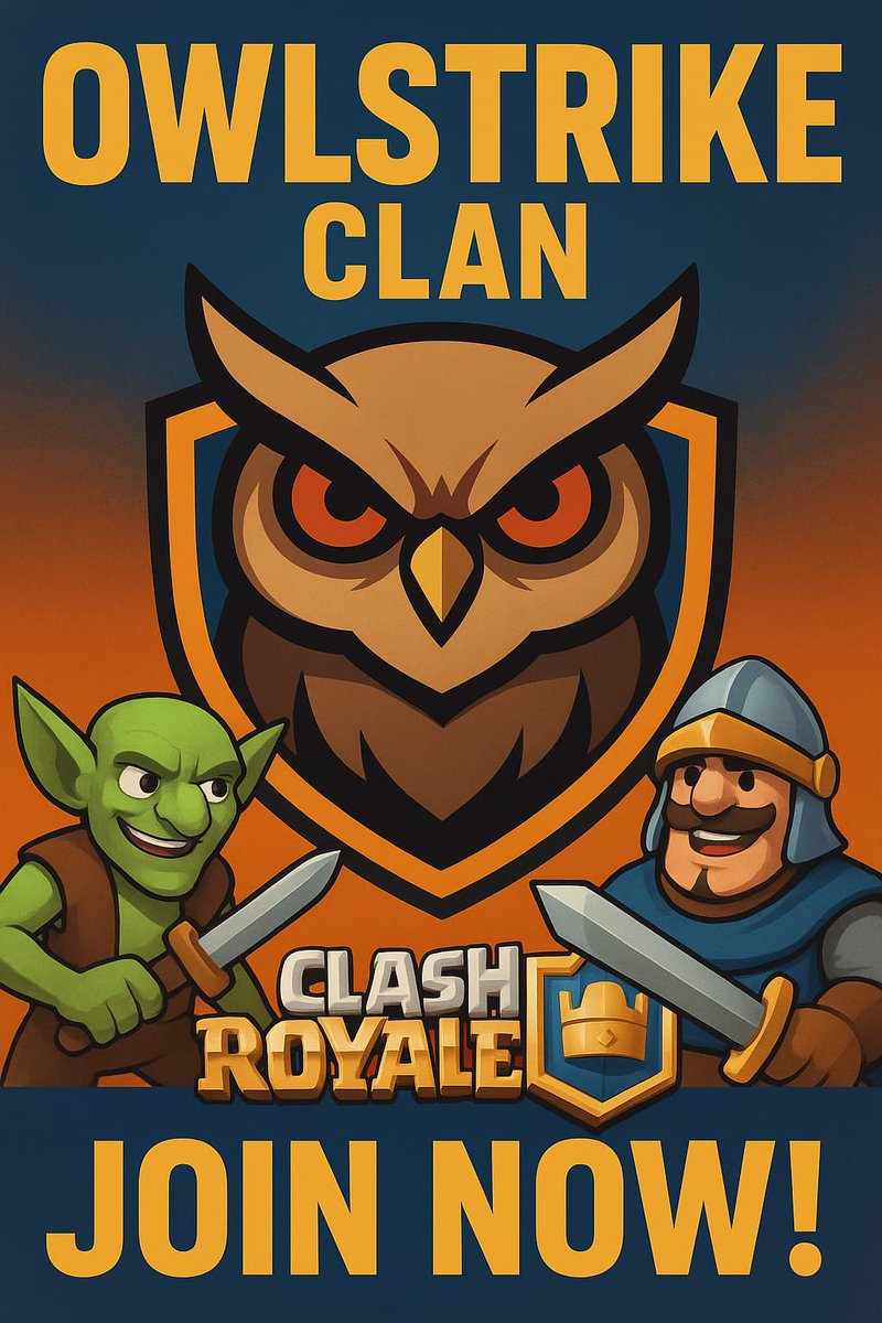 BusbysworldG's tweet photo. NEW CLASH ROYALE CLAN 
#ClashRoyale 
Clan Tag : #GUJ02L0R
Join Link : https://t.co/In98D7YWDp
FUN CLAN FOR ALL https://t.co/VoUd4Kn1jQ