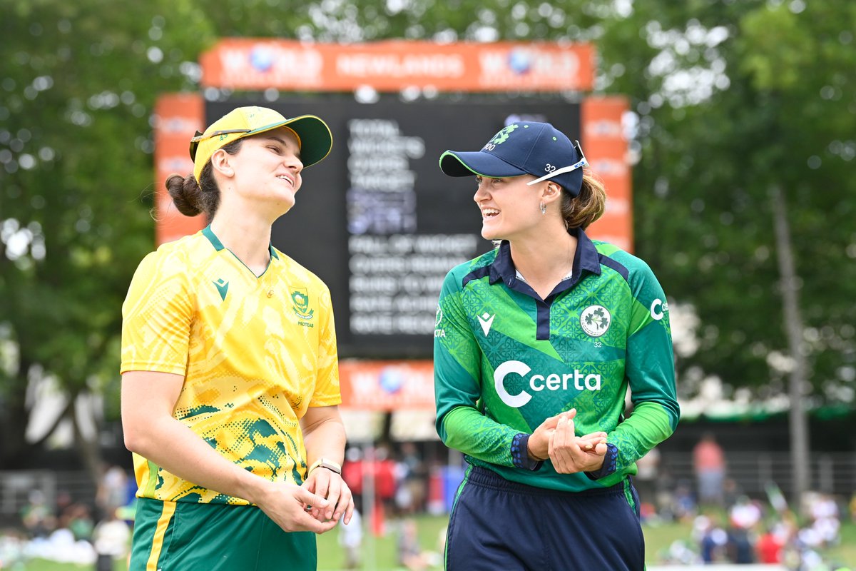 Maina_Singhx77's tweet photo. 2nd T20I : SA Women win the toss and batting vs Ireland Women.

SA Women's are 1-0 in 3 match T20I series. #SAvsIRE https://t.co/WVmlL80urv