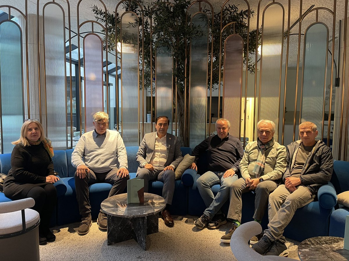 AzizSahinTC's tweet photo. ATİK Genel Başkanı Aziz Şahin, ATİK Belçika Başkanı Marc Philippe Haentjens, ATİK Belçika Teşkilat Başkanı Orhan Liman, ATİK İstişare Başkan Yardımcıları Saime Zilyas ve Süleyman Ziylan, ATİK Belçika faaliyetleri ve Brüksel’de gerçekleştirilecek https://t.co/eDZB7alMg2