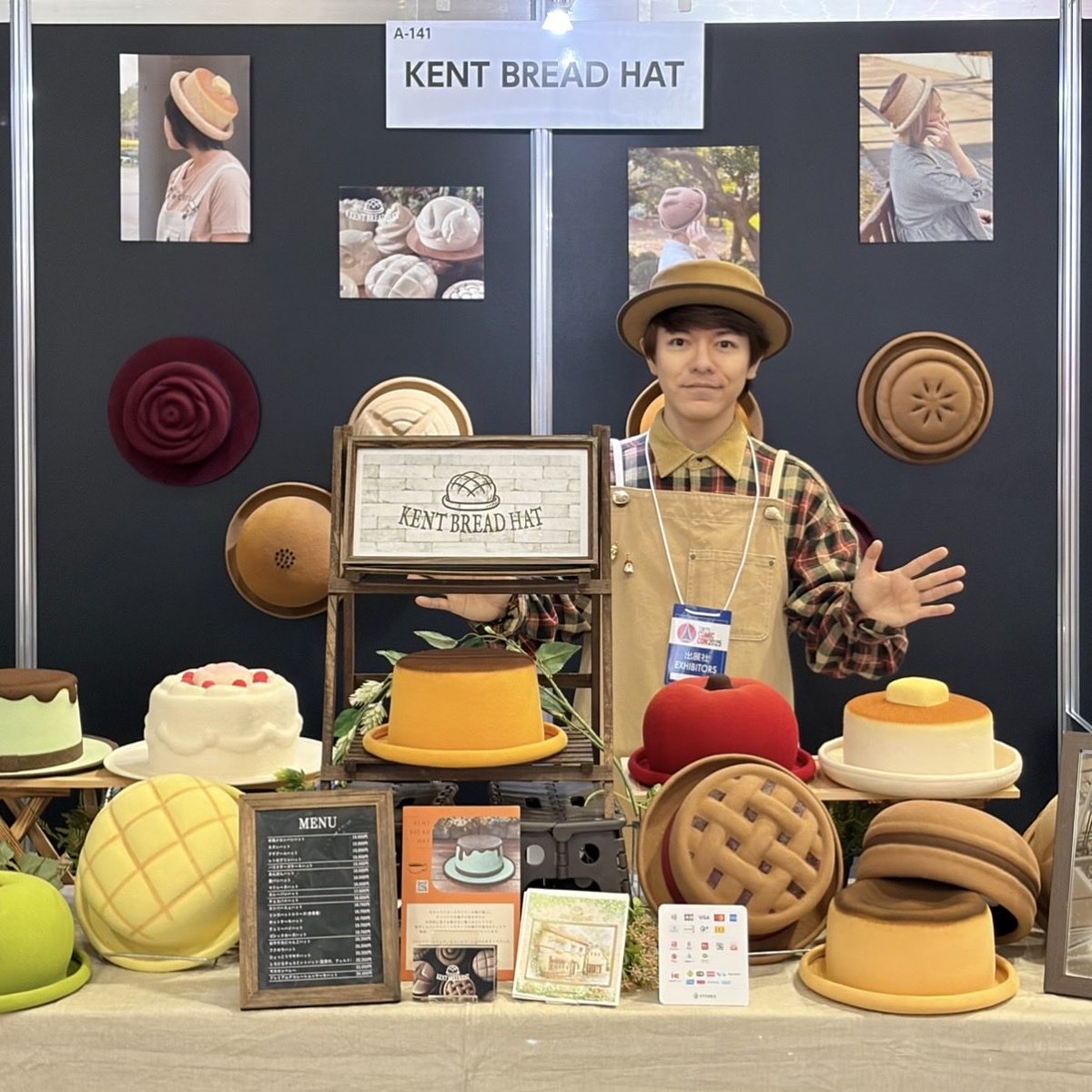 新品 kent bread hat 夏のホットケーキハット 麦わら帽子 パン 受注生産】夏のホットケーキハット | KENT BREAD HAT
