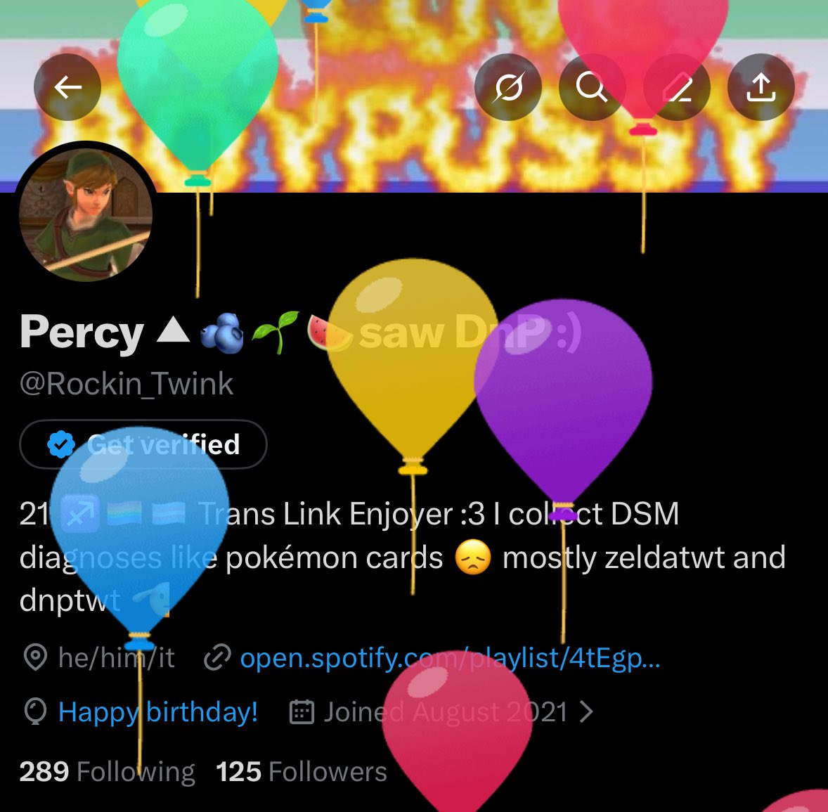 balloons for my 21st :3 ik i'm not active here Ever (deliberate tbh) BUT i am pretty active on tumblr @/ friendlyneighboorhoodtwink if ya want to say hi 🙂‍↕️