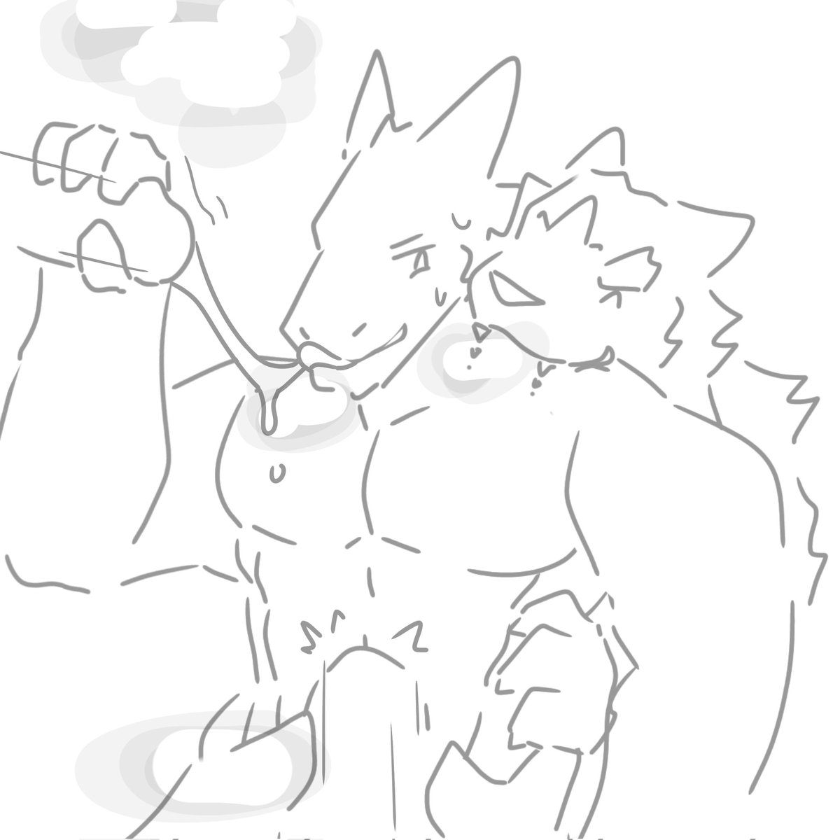 TorchMeow's tweet image. When a cat smells a stranger, it feels unsafe.