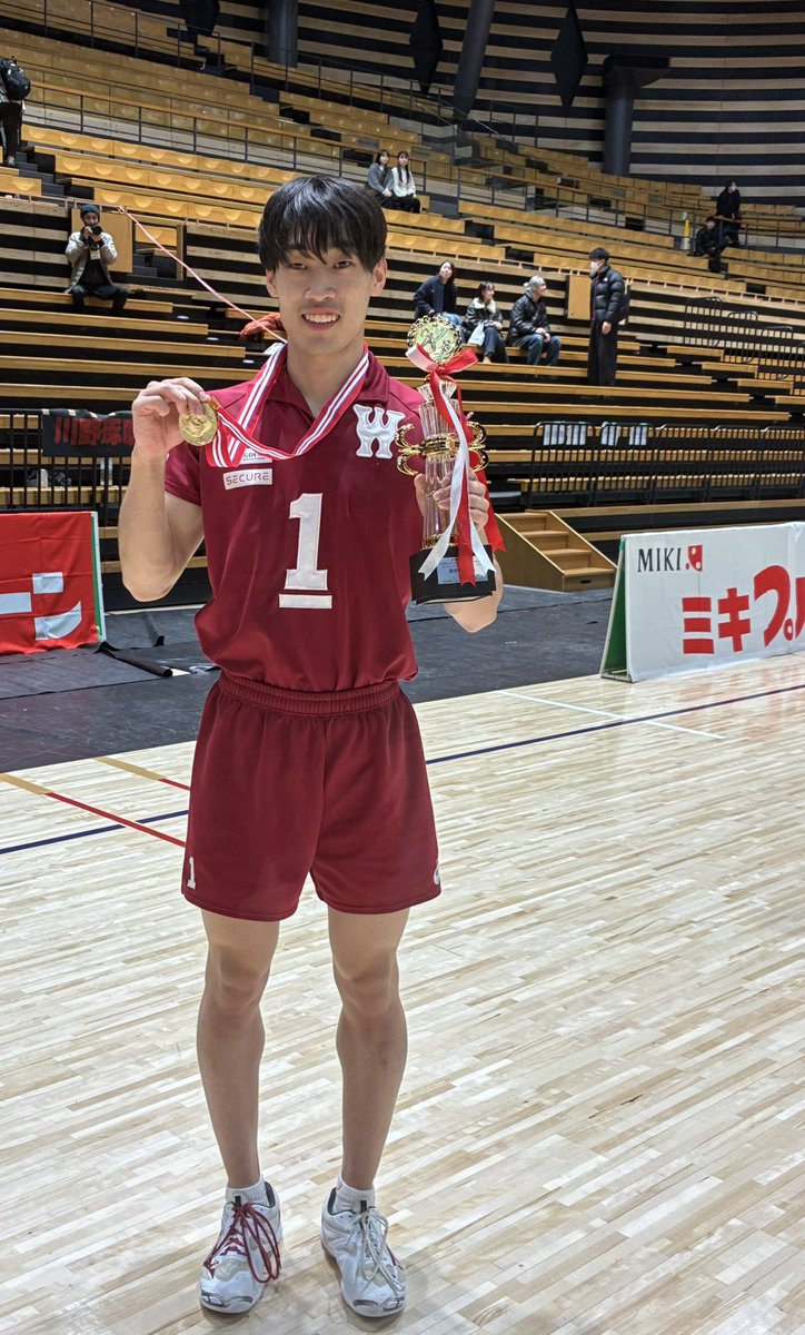 スーパーカレッジバレー 2025 2年ぶり11度目の優勝🥇 早稲田大学 前田