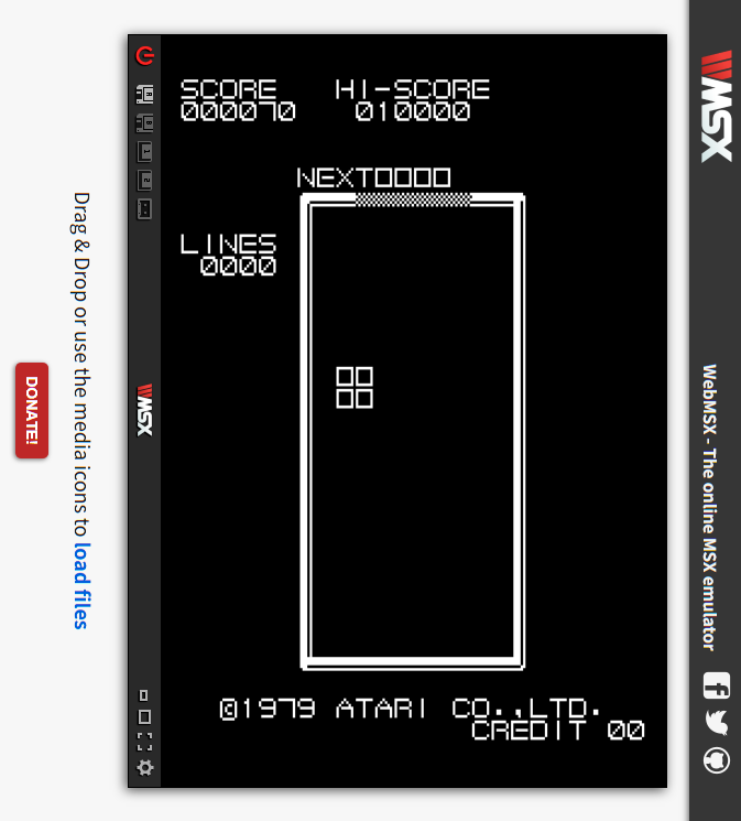 よし。MSX（1983）ゲームソフトを公開しようじゃないか！ モニターを
