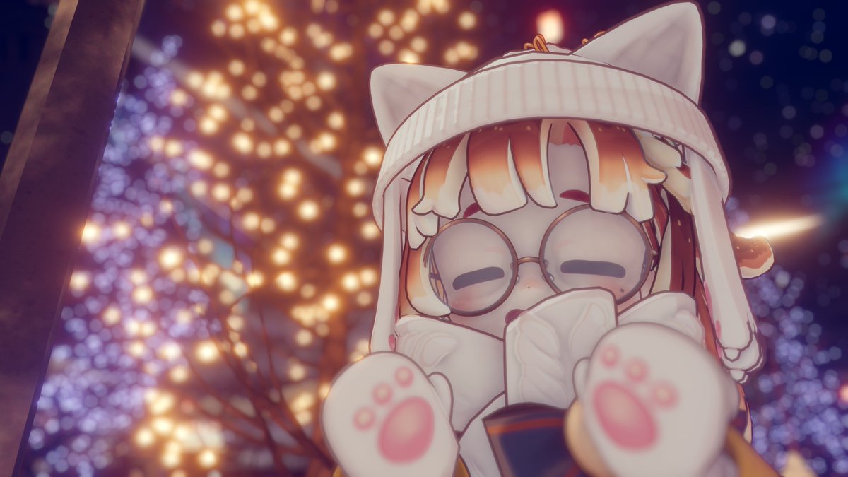 みつまめちゃんも衣替え あったか仕様です🧣