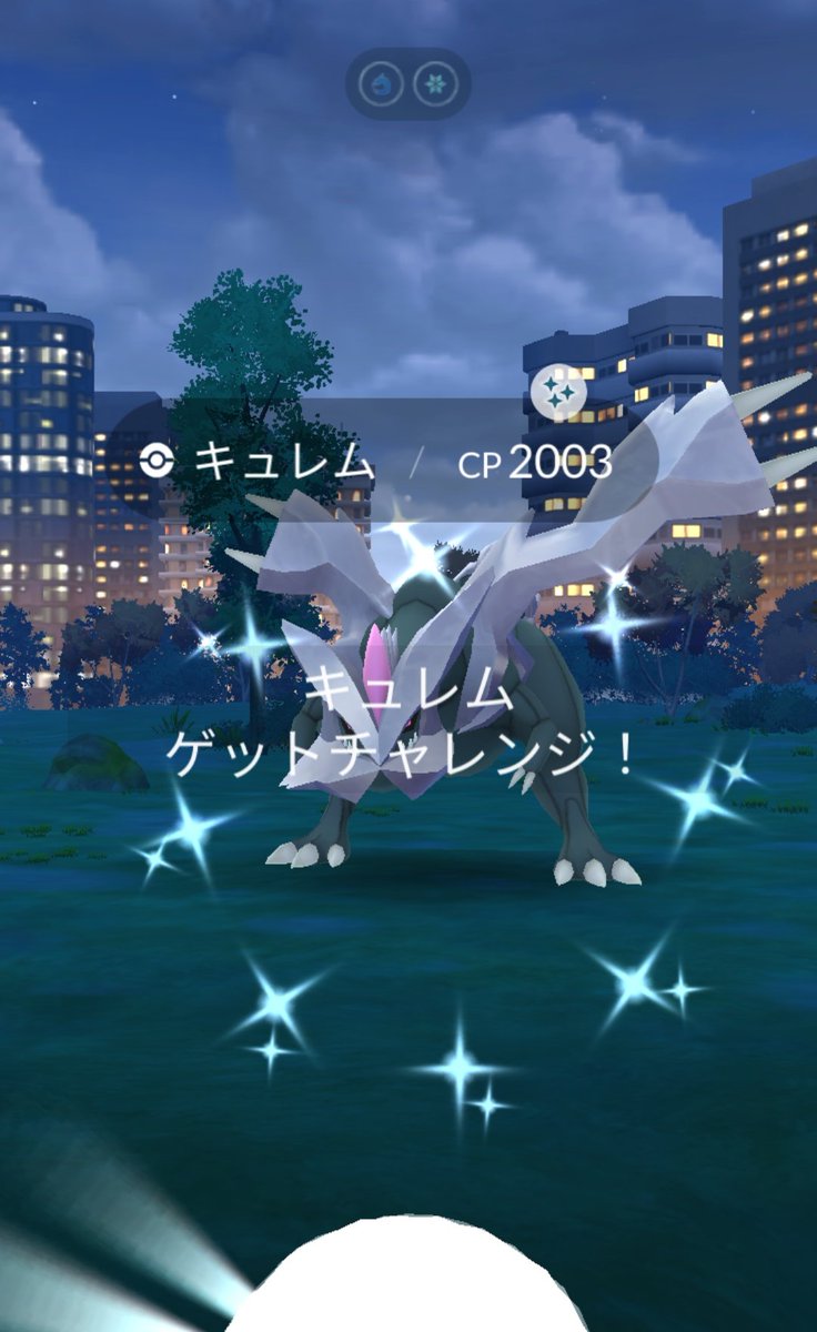 pasocongo's tweet image. ２日目やっとキュレムが光った✨
今日は地元のフレンドさんとのんびり楽しみました(≧∇≦)/
BOXがパンパンだけど...知らんもう寝る😂　＃ポケモンGO