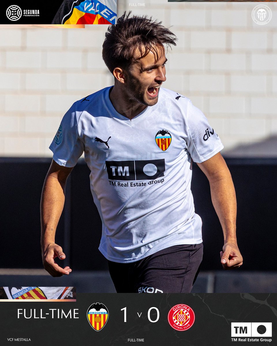 🔚 FINAL

✅ Importante victoria del #VCFMestalla ante el Girona FC B para seguir creciendo

⚽️ <a href="/mariodmngzz10/">mariodmngzz10</a> 

#VCFMestallaGironaB🦇🔴 ⚪