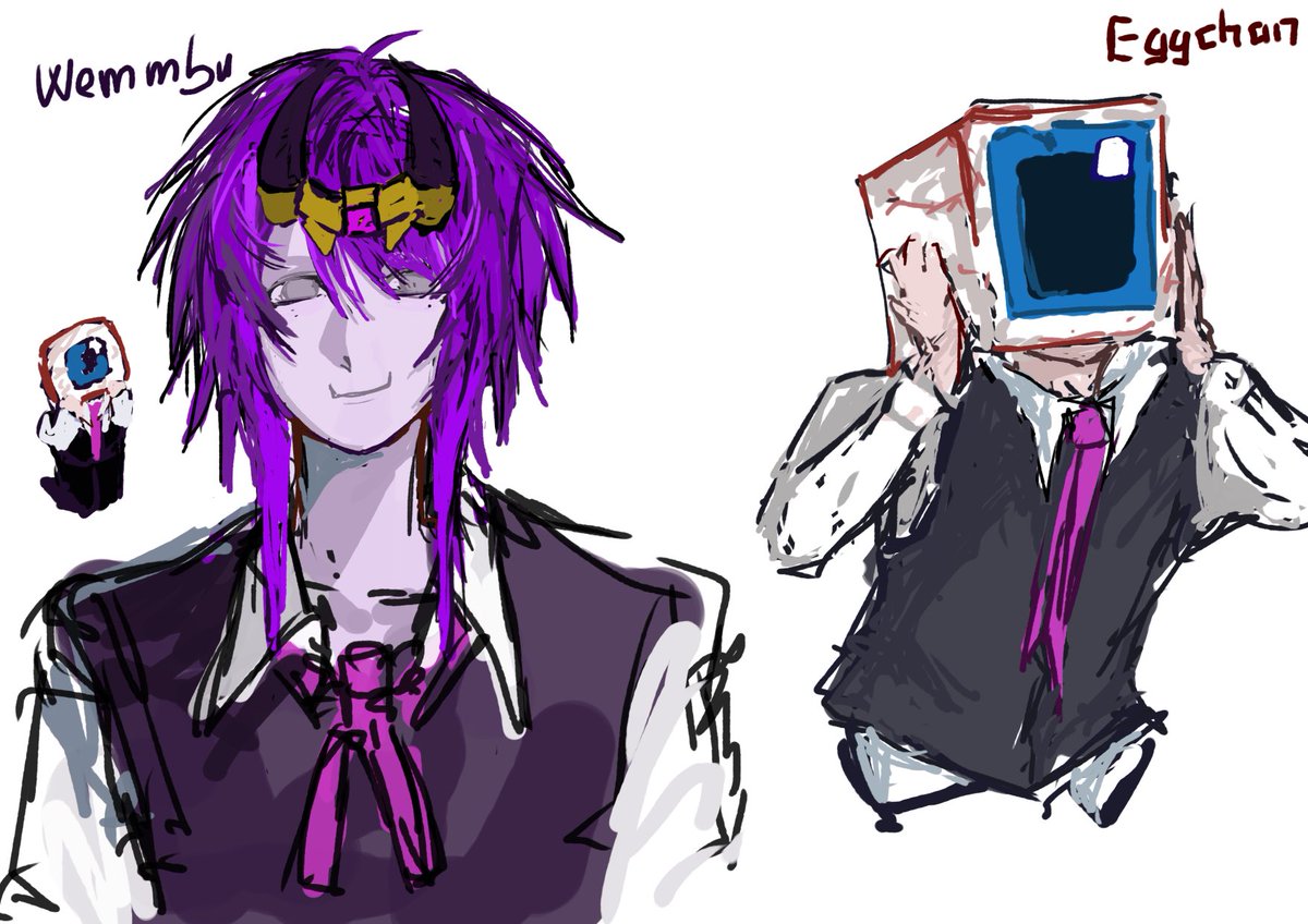 #wemmbufanart #eggchanfanart 
egg wear a box to cover his face, i might redes it if i have any more idea:]