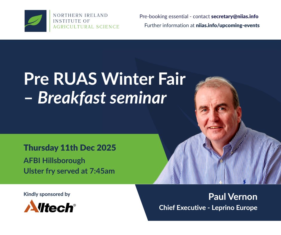 We are on the count down  to our breakfast seminar. Final numbers need to be confirmed early this  week. Get in touch with Louise to reserve your place. An Ulster Fry is  included in the registration fee (Members/students £15 and non members  £25)