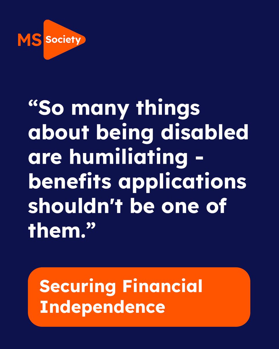 mssocietyscot's tweet image. Too many people with MS are still facing unnecessary barriers to the support they need. Fixing Adult Disability Payment (ADP) is essential to ensuring financial independence and protecting dignity.