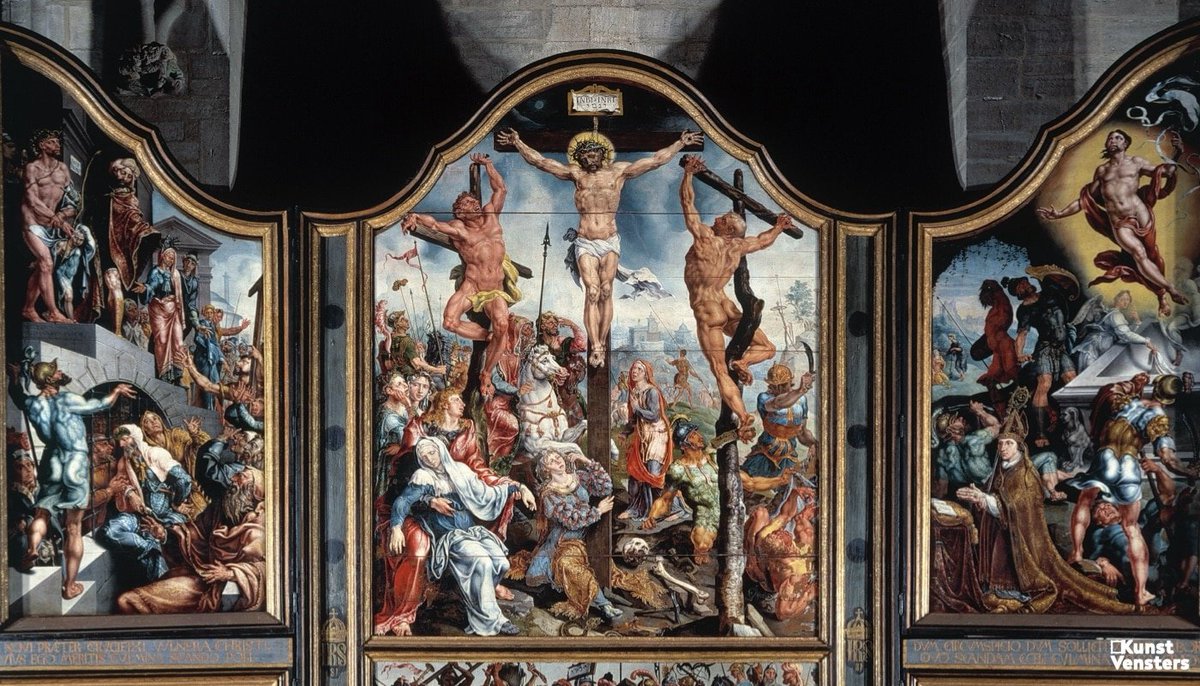 robbertleusink's tweet photo. In August 1566, the Beeldenstorm destroyed 1,500 years of altarpieces in just three months.

Fortunately, these 4 major works survived 🧵 https://t.co/dsbLBYMyG3