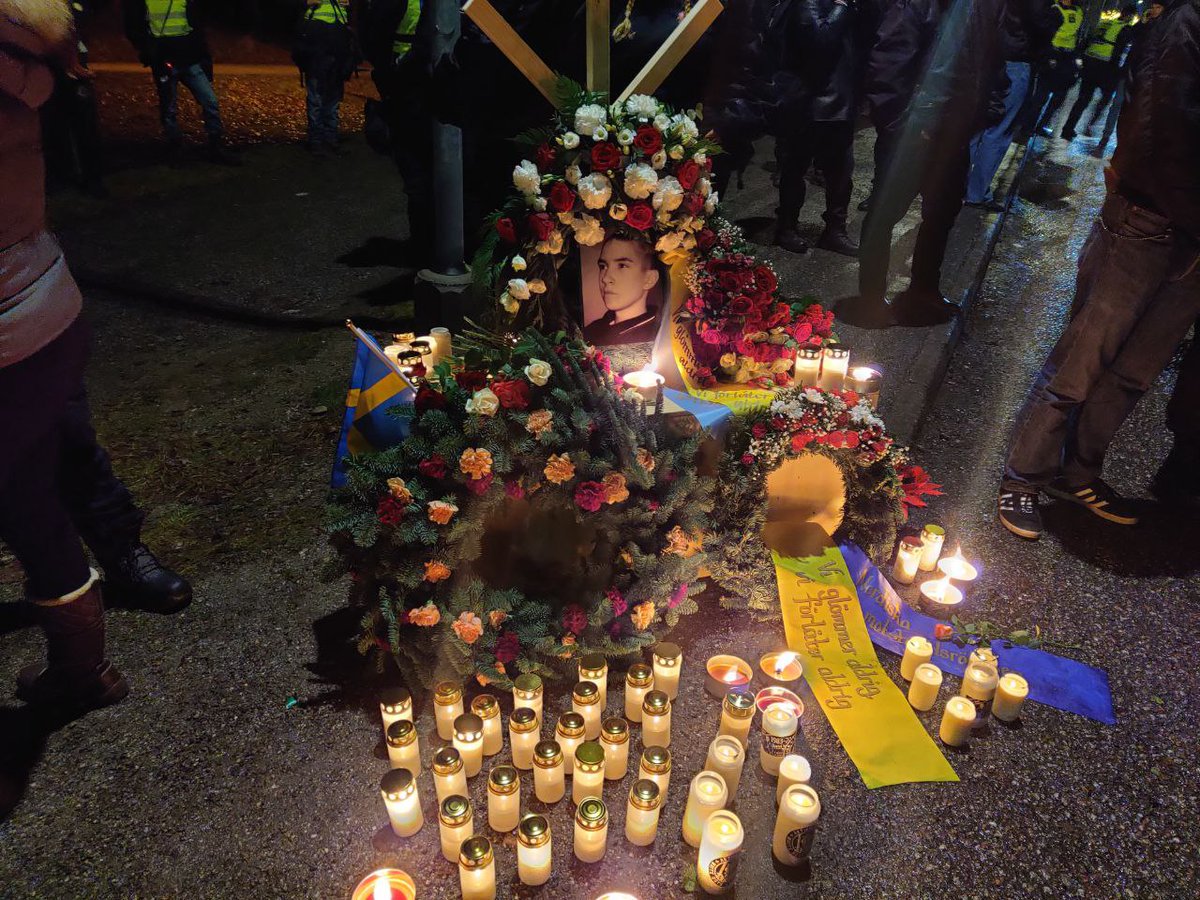 🚨🇸🇪 This weekend, hundreds gathered in Salem to commemorate the anti-white murder of 17-year-old Daniel Wretström.

The memorial has been held every year —
marking 25 years since his brutal assassination.