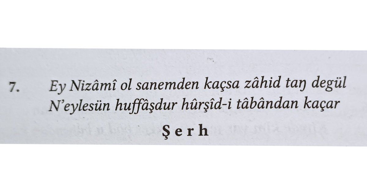 O putu görüp kaçan zahid'i kınama 
Yarasadır o güneş ışığından kaçar