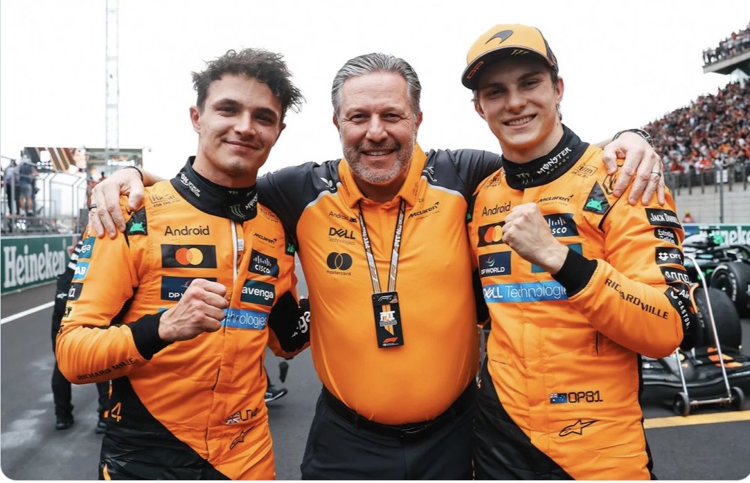 #F1 today more than ever <a href="/McLarenF1/">McLaren</a> have the opportunity to to clean many bad memories of the last 2 years.. A team with a purpose keep calm, use brain and THRUST on everyone of members. C’mmon Norris, Piastri, Zak , Stella and the unknown heroe at Woking..do it.. get that Title