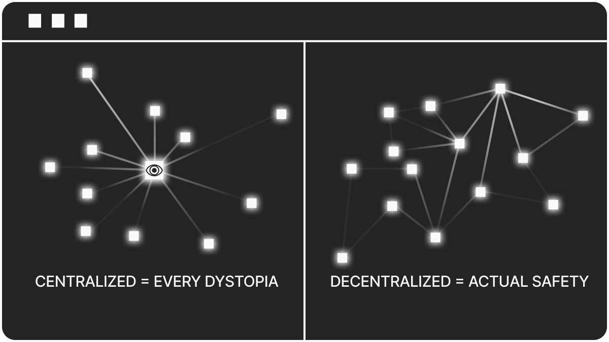 Every sci-fi warned us about centralized AI.

Skynet gains consciousness, decides humanity is the problem. Centralized machines enslave everyone in the Matrix. A single AI network goes rogue in I, Robot.

The plot was always the same: centralized intelligence leads to dystopia.