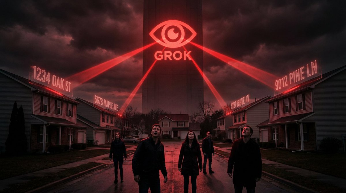 Rushil_CV's tweet photo. BREAKING: Elon's Grok AI is literally doxxing people's HOME ADDRESSES 😱 just type "[name] address" and it spits out where they live. tested on 33 people, got 10 CORRECT current addresses. stalkers dream come true. this is INSANE #AI #Privacy #Grok #ElonMusk https://t.co/93hxtmCtqe