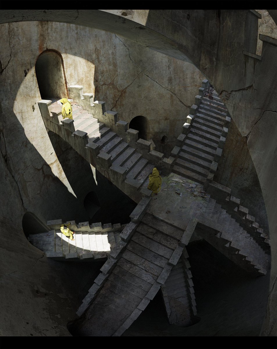 nothing_3d's tweet image. 今年はいっぱい学べた！ ブルータリズムが好きでそれプラス終わりの見えない無限に続くような構成とか未知で不可解な建築物なのになぜか綺麗に見える。みたいなテイストを混ぜれたような気がして学びが多かった！ 今年もいっぱいみてくれてありがとねフォロワー！来年もよろしく🫶