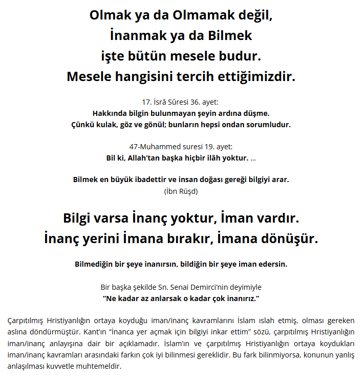 kurdoglu_77's tweet photo. Değerli araştırmacılardan
Türkçe deki; İnanmak kelimesi (fiili) ile
Arapça daki; İman etmek kelimesini (fiilini)
İşleyerek
Kur'an'ın insanları inanmaya çağırmadığını,
Şahit olmaya ve Akletmeye çağırdığını işlemelerini isterim.
https://t.co/pVLek6ptTJ
@ctaslaman @BulentSahin114 https://t.co/sBJR2KPgz6