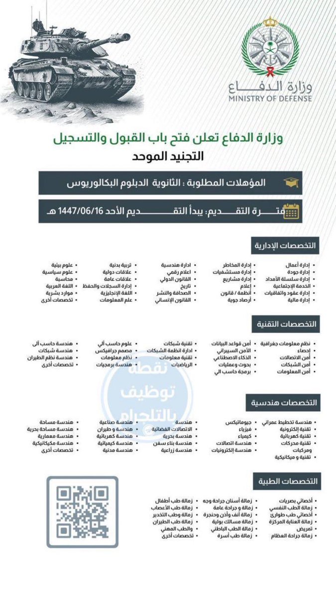 #السرطان #السعودية_جزر_القمر #وزارة_الدفاع وزاره الدفاع فاتحين تقديم الي يحتاج تقديم يتواصل معاي وبالتوفيق للجميع