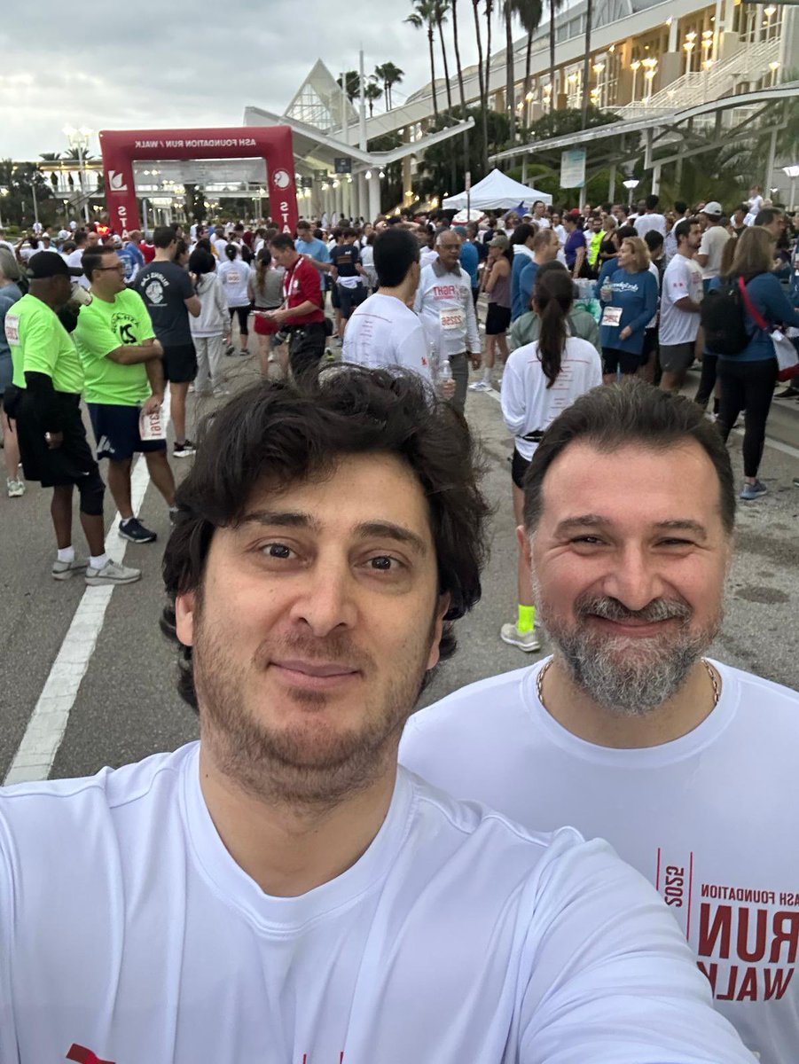 eskazanae's tweet photo. @ASH_hematology @ASHClinicalNews with my dear friend and colleague @drbakirtas 🥰
#ASH25
@ASH_hematology @ASHClinicalNews
#ASHRunWalk #Fight4Hematology https://t.co/lAHjWoanSd