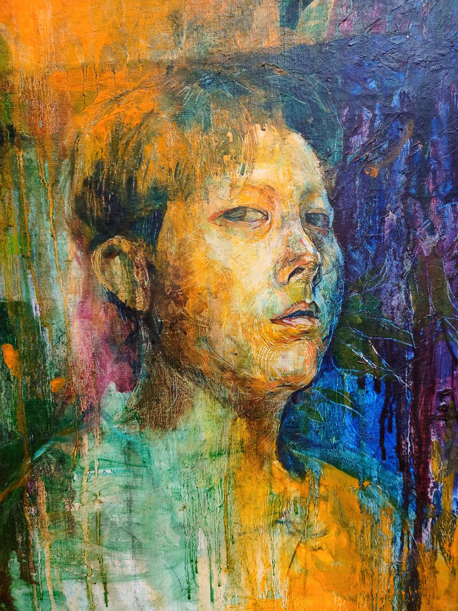 ぬこは20年くらい前の 自画像は大学時代に気まぐれに描いたやつ（未