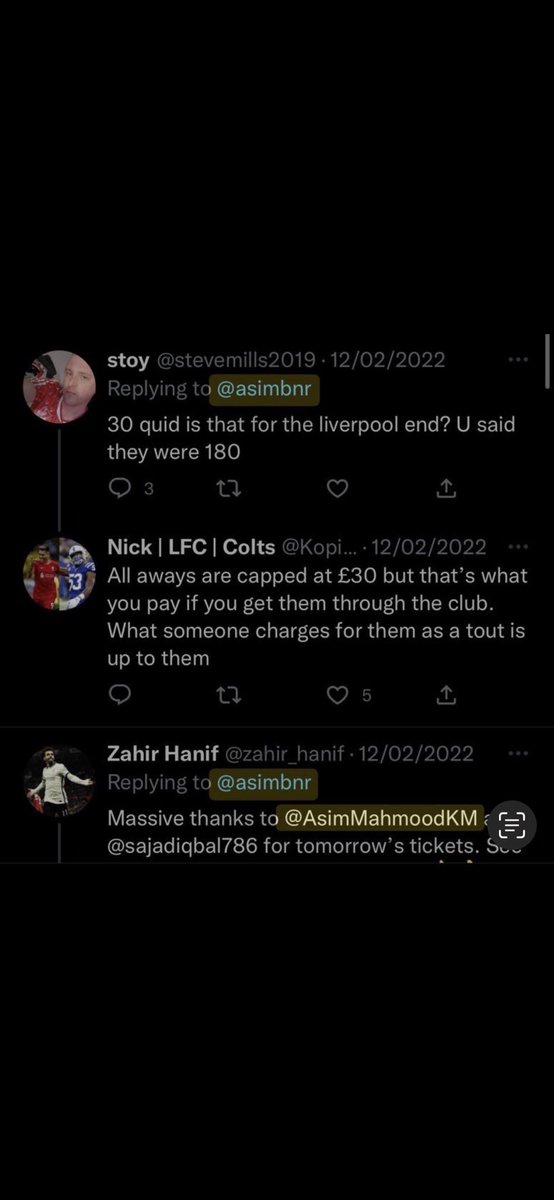 your a robbing tout lad don't fucking start lad your no red you rob of your own fans how the fuck do you get to tickets <a href="/LFCHelp/">Liverpool FC Help</a> needs looking into this