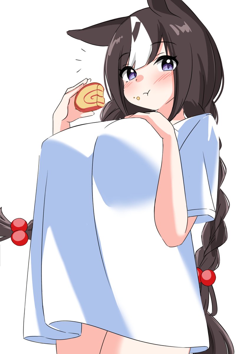 ホッコータルマエ(ウマ娘) 「以前尻尾描き忘れてたやつ見つけたから描き足した」|アカメ@Skeb受付中のイラスト