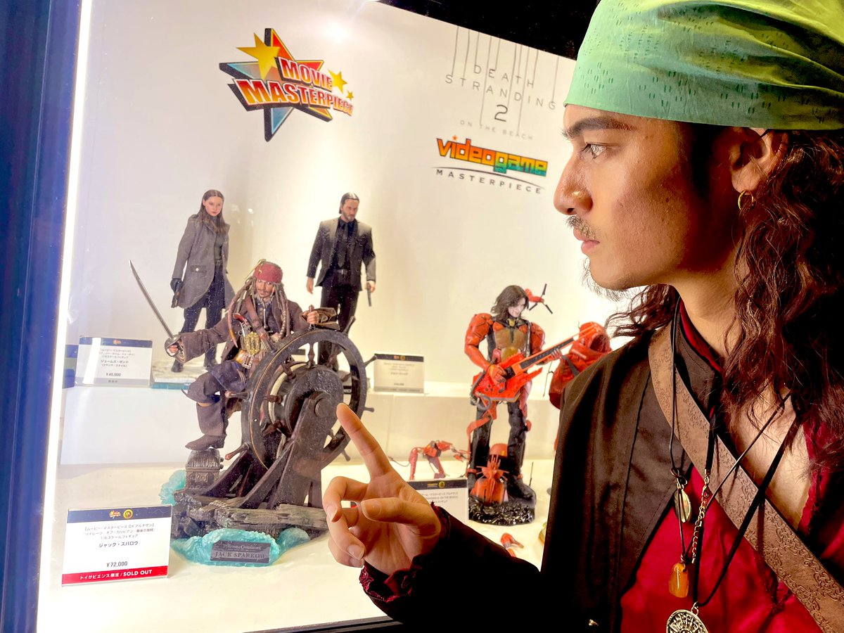 パイレーツオブカリビアンの展示コーナーでたくさん写真を撮りました