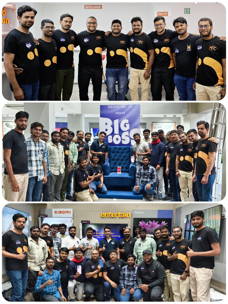 gopinadhachary's tweet photo. 🔥 Amazing experience at the #XiaomiIndia Mi Fan Meet, #MiHome Madhapur!
Latest product Launch Care and connect Service week
Excited to see how these discussions will translate into impactful actions for our #XiaomiFans #REDMI15C
Experienced Redmi 15C along with xiaomi Fans . https://t.co/rVd4LaAUjm