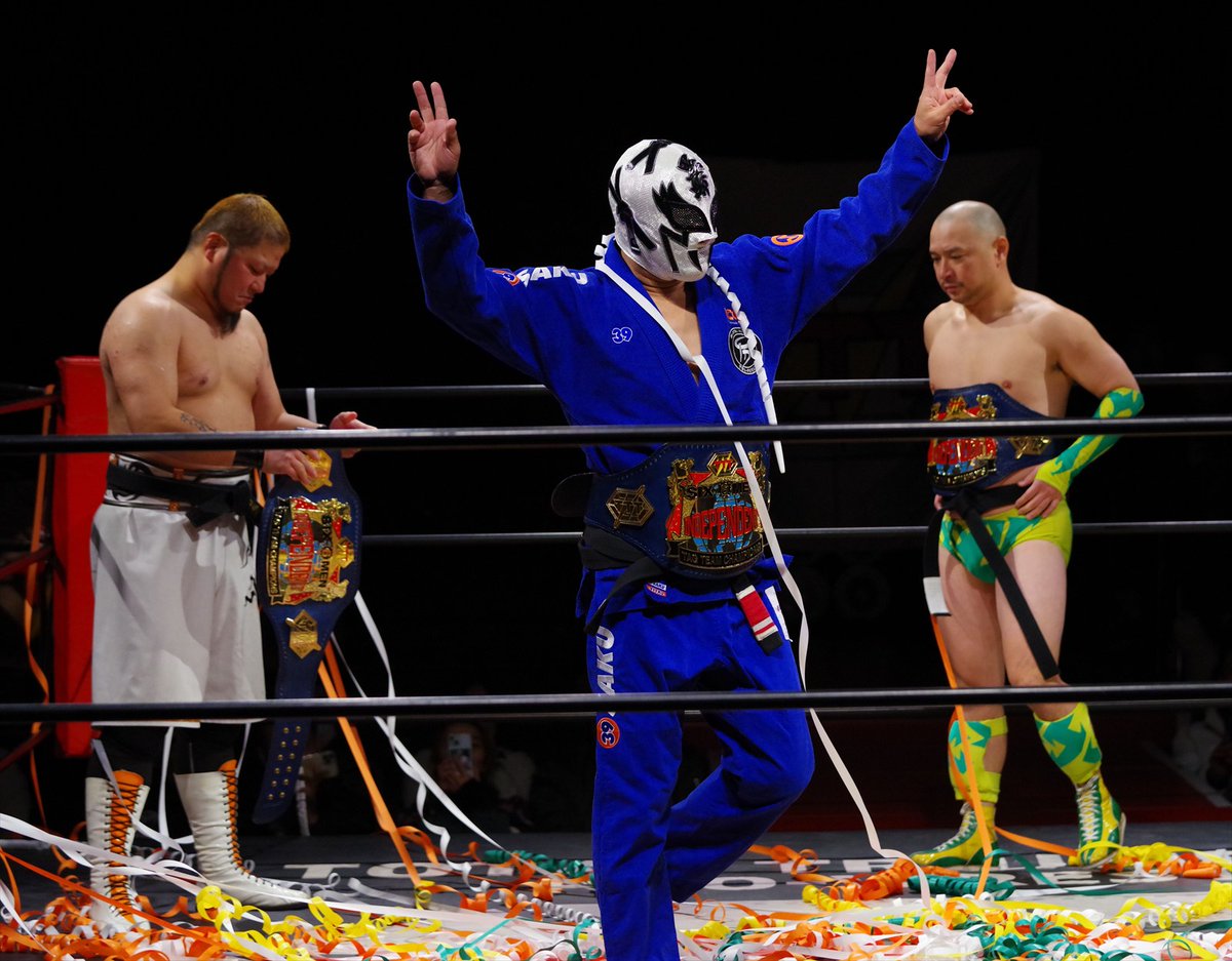 第3試合 TTT認定インディー統一6人タッグ選手権試合 【王者組】[黒帯