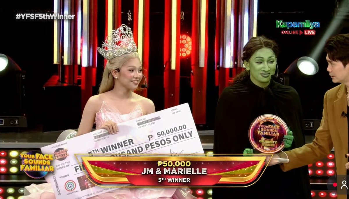 MrLeiho's tweet photo. Congrats JMielle as always hundred percent ang binibigay na performances every transformation
And break a leg for next week as Jose Marie chan and liza chan
#YFSF5thWinner https://t.co/DpR4NeEjzq