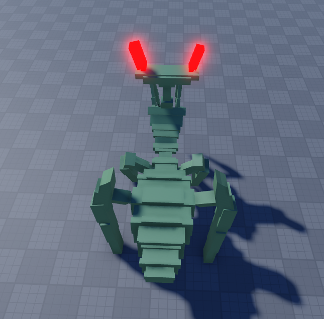 MonoKultureTO's tweet photo. I need to do a good texturing work on this later, kinda of a praying mantis X some other insect, #ROBLOX #RobloxDevs https://t.co/5A0MD7Le85