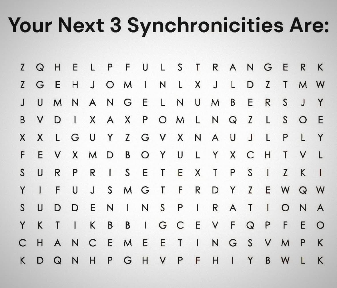 sparklesugglets's tweet image. What are your next 3 synchronicities? I got helpful stranger, angel numbers and sudden inspiration