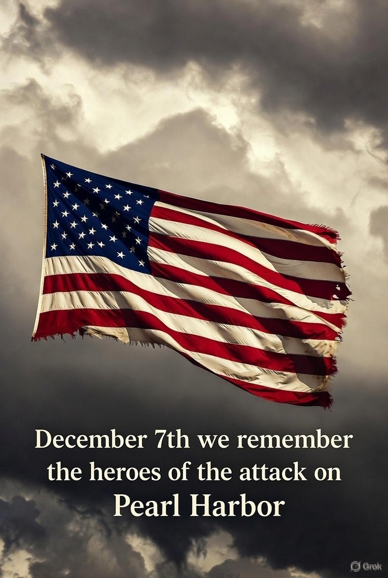 BiologicalWoma2's tweet photo. Please take time today to remember and reflect. It's been 84 years since we were attacked at Pearl Harbor. A day that changed the World 🙏🏽 https://t.co/EkClyZ3ANi