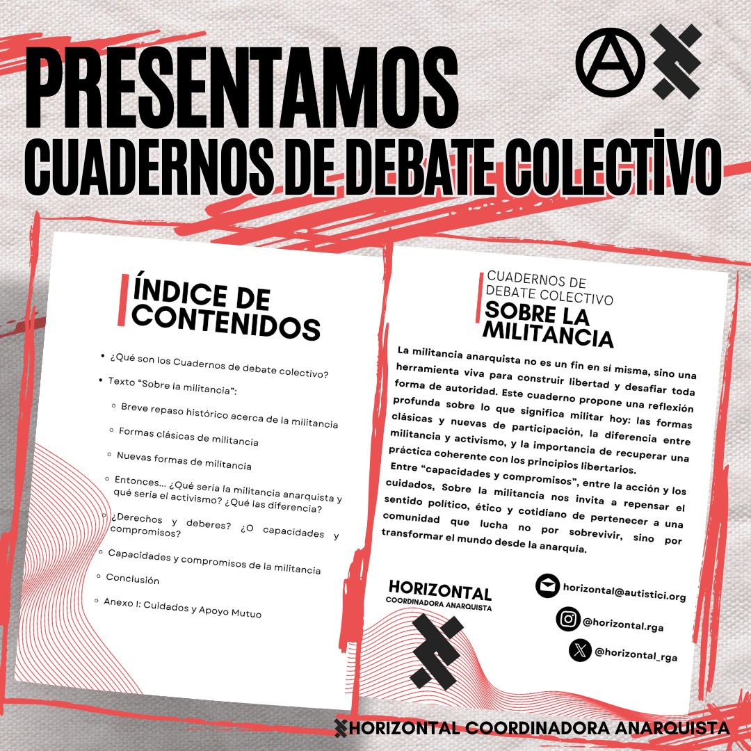 Horizontal. Coordinadora Anarquista tweet media