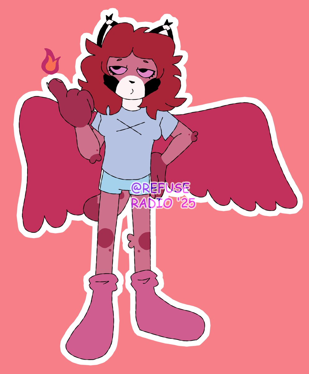 REFUSERADIO's tweet image. diablooooo #fursona #furryart