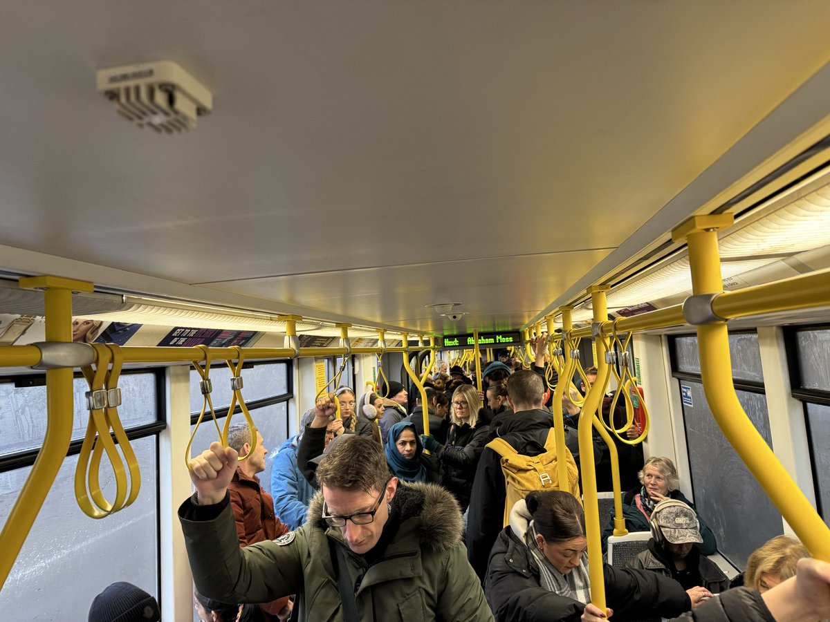 Sundays on <a href="/BeeNetwork/">Bee Network</a> because it’s a 15 min service on the Bury line. Families who can’t get on because <a href="/AndyBurnhamGM/">Andy Burnham</a> has let TFGM decimate weekend services in favour of busses. So far behind other cities.