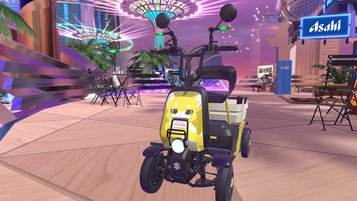 VKet 구경하다가 오토바이 있길래 탔는데 갑자기 레시 그림이 그려졌어ㅋㅋㅋ 귀엽다