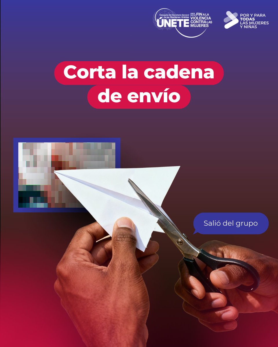 Compartir fotos íntimas sin consentimiento te hace cómplice de la violencia.

#NoHyaExcusa para la violencia digital contra mujeres y niñas