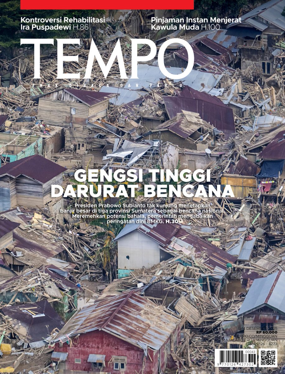 Seandainya pemerintah serius menanggapi peringatan Badan Meteorologi, Klimatologi, dan Geofisika (BMKG), dampak banjir di tiga provinsi di Sumatera—termasuk jumlah korban—mungkin tidak sebesar ini.

#Tempodotco #TempoPlus