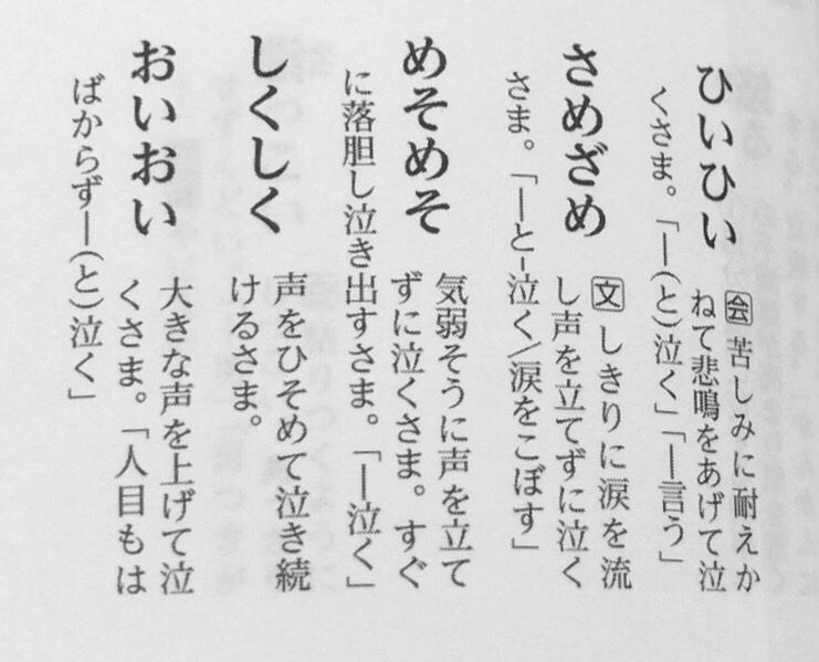 寝る前のちょっとした時間に読んでいる『類語ニュアンス辞典』（三省堂