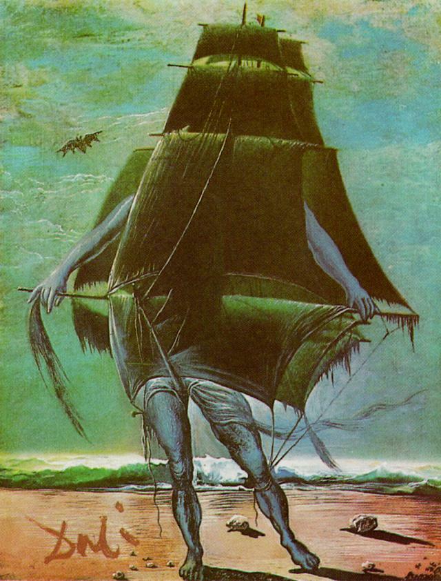 サルバドール・ダリ （Salvador Dali、1904-1989） 『船』 （The Ship）