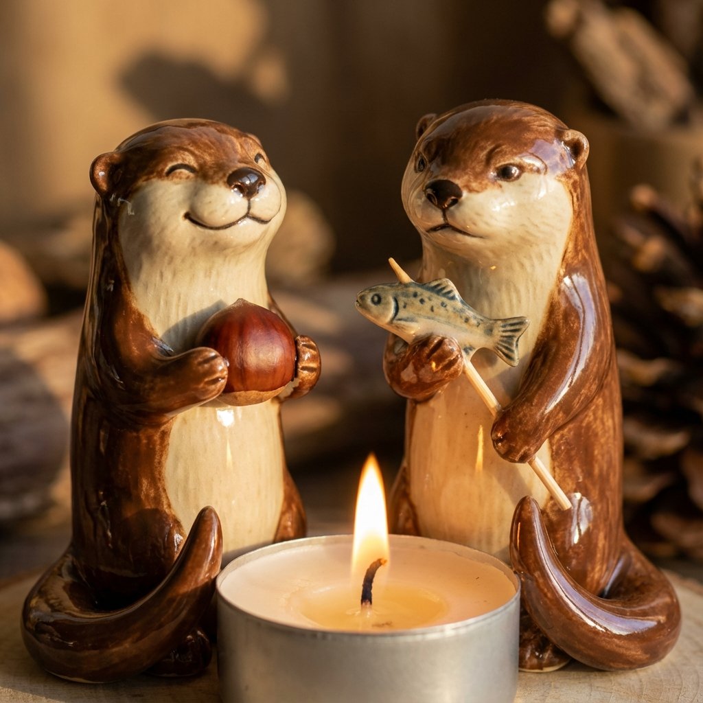 Candle holder figurines