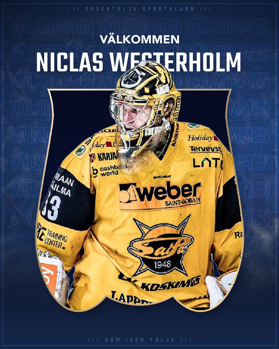 SodertaljeSK's tweet image. Niclas Westerholm ansluter på ett korttidsavtal och ersätter Love Härenstam under JVM-perioden. Spelklar 13/12.

Välkommen till SSK, Niclas! 💙💛

🔗 sodertaljesk.se/article/go4at6…