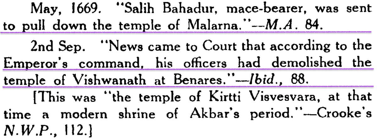 MumukshuSavitri's tweet image. My God -  Arfa - how can you be so shamelessly brazen and lie so blatantly to say “no temple was torn down to build the mosque in medieval India. “ 🤯🤯

Aurangzeb ALONE destroyed hundreds if not thousands of temples and built mosques over many sites including Gyanvapi, Mathura,…