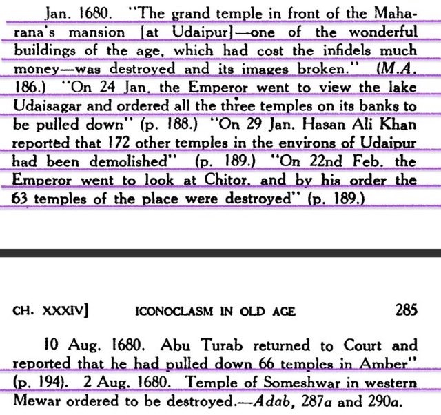 MumukshuSavitri's tweet image. My God -  Arfa - how can you be so shamelessly brazen and lie so blatantly to say “no temple was torn down to build the mosque in medieval India. “ 🤯🤯

Aurangzeb ALONE destroyed hundreds if not thousands of temples and built mosques over many sites including Gyanvapi, Mathura,…