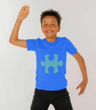 SortiBag's tweet image. A puzzle is a challenge that pushes you to think, each piece a key that helps you find the missing link. 💙🧩 Join Our #MindTimeMission With This Organic Cotton Jumbo Puzzle Print T-Shirt in Blue. In partnership with @Teemillstore the pioneering sustainable fashion platform.