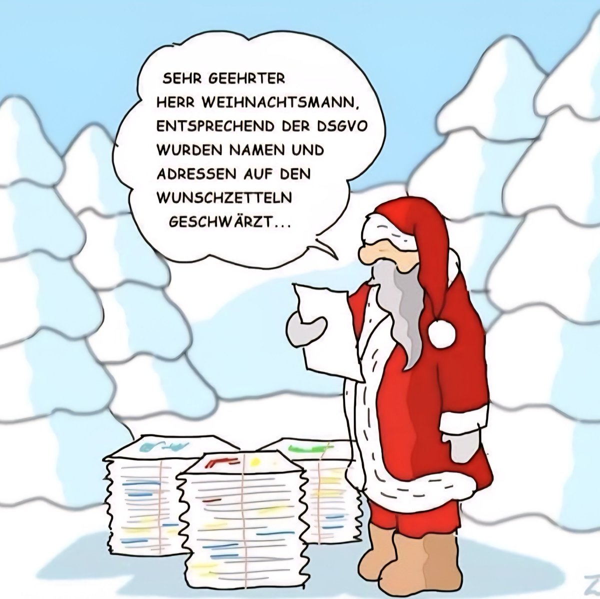 horn_helmut's tweet image. Die #Weihnachtsgeschenke können in diesem Jahr aus #Datenschutz-gründen leider nicht zugestellt werden. 😥
