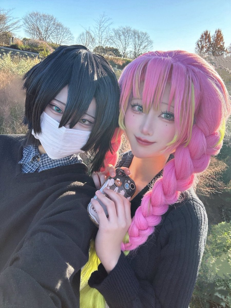 ⚠︎︎捏造衣装

念願kmtコス🫶
おばみつでデートしてきた🐍🍡