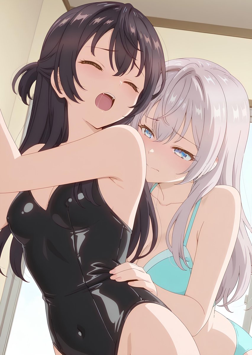 Daily Roshidere  🇷🇺   
Day 156 😳🤍🖤
#ロシデレ #Roshidere 
#時々ボソッとロシア語でデレる隣のアーリャさん 
#アリサ・ミハイロヴナ・九条 #周防有希